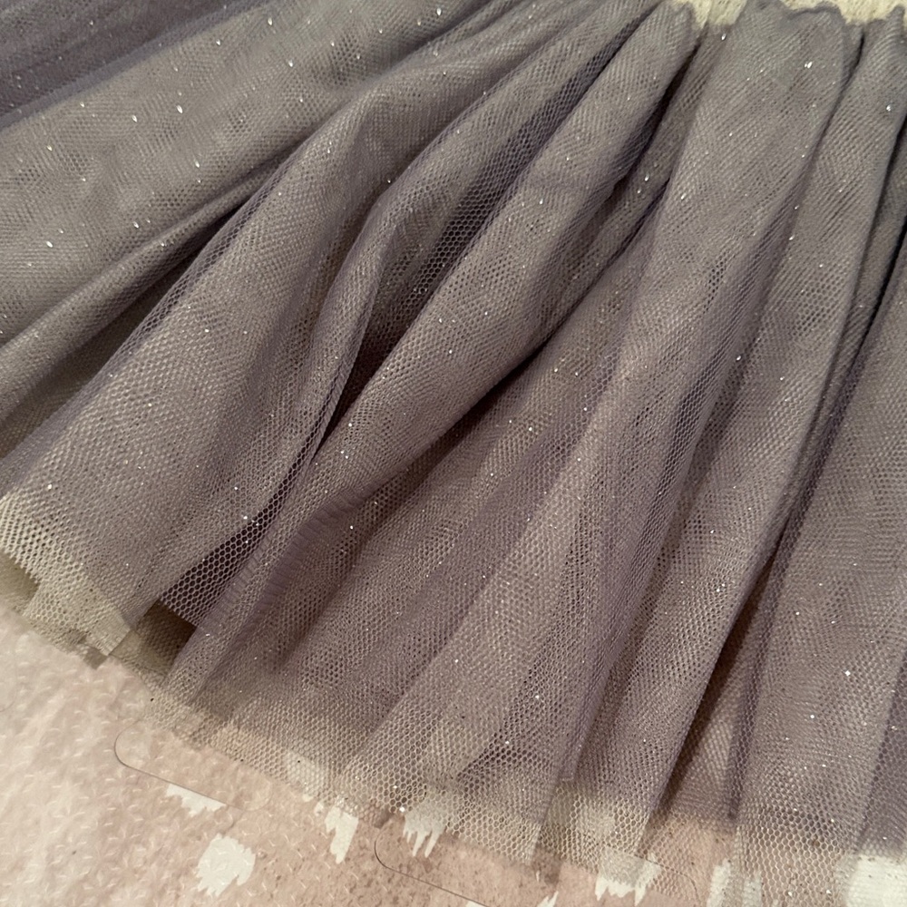 Mud Pie Sparkling Gray Tulle Tutu Skirt ONE SIZE NEW WITH TAGS - Picture 3 of 3